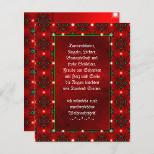 Weihnachtsgedicht Deutsch , Text hinzufügen