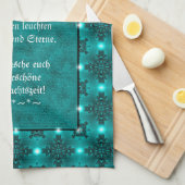 Weihnachtsgedicht Deutsch , Text hinzufügen Geschirrtuch (Viertel Falte)
