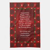 Weihnachtsgedicht Deutsch , Text hinzufügen Geschirrtuch (Vertikal)