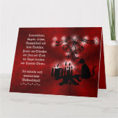 Weihnachtsgedicht Deutsch , Text hinzufügen Karte (Vorderseite)