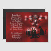 Weihnachtsgedicht Deutsch , Text hinzufügen Magnetkarte (Vorne/Hinten)