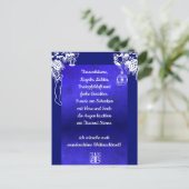 Weihnachtsgedicht Deutsch , Text hinzufügen Postkarte (Stehend Vorderseite)