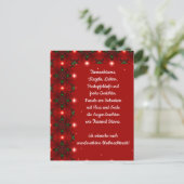 Weihnachtsgedicht Deutsch , Text hinzufügen Postkarte (Stehend Vorderseite)