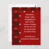 Weihnachtsgedicht Deutsch , Text hinzufügen Postkarte (Vorne/Hinten)