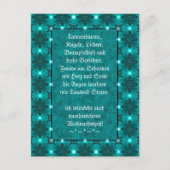 Weihnachtsgedicht Deutsch , Text hinzufügen Postkarte (Vorderseite)