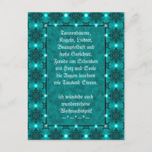 Weihnachtsgedicht Deutsch , Text hinzufügen Postkarte