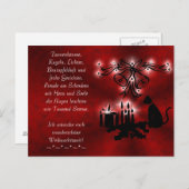 Weihnachtsgedicht Deutsch , Text hinzufügen Postkarte (Vorne/Hinten)