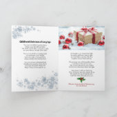 Weihnachtsgedicht "Erinnerungen" Unterschrift Karte (Innenseite)