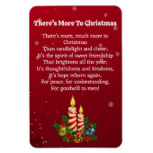 Weihnachtsgedicht Freundschaft Geschenk 4 x 6 Magnet (Vertikal)