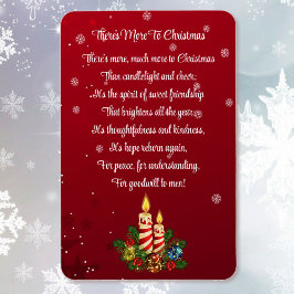 Weihnachtsgedicht Freundschaft Geschenk 4 x 6 Magnet