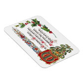 Weihnachtsgedicht für Freunde Magnet (Rechte Seite)