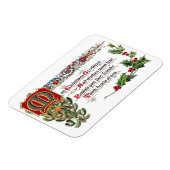 Weihnachtsgedicht für Freunde Magnet (Linke Seite)