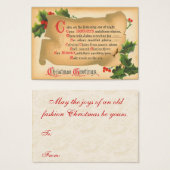 Weihnachtsgedicht - Geschenketiketten (Vorne & Hinten)