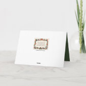 Weihnachtsgedicht hinzufügen feiertagskarte (Rückseite)