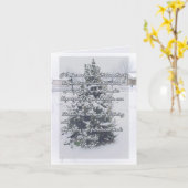 Weihnachtsgedicht Karte (Gelbe Blume)