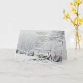 Weihnachtsgedicht Karte (Gelbe Blume)