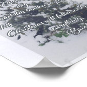 Weihnachtsgedicht Print, Werteposter Papier (Matte Poster (Ecke)