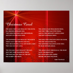 Weihnachtsgedicht über Jesus Poster