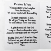 Weihnachtsgedichte Trifold-Broschüre Dreifach-gefaltete Programmkarte (Innen Erste Seite)