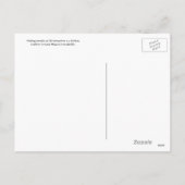 Weihnachtsgefüllte Maismehltaschen Feiertagspostkarte (Rückseite)