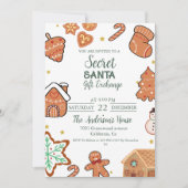 Weihnachtsgeheimnis - Austausch von Weihnachtsgesc Einladung (Vorderseite)