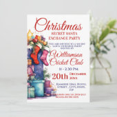 Weihnachtsgeheimnis - Party Einladung (Stehend Vorderseite)