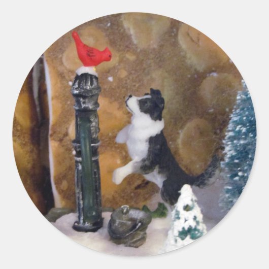 Weihnachtsgeheimnisse Runder Aufkleber (Vorderseite)