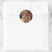 Weihnachtsgeigenmusik Runder Aufkleber (Tasche)