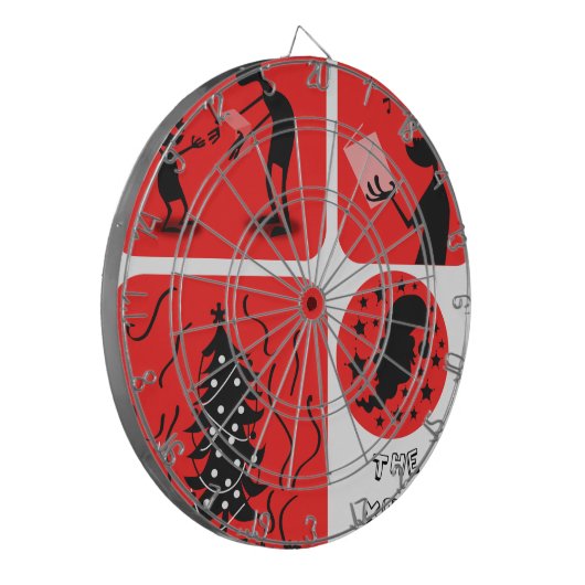 Weihnachtsgeist Dartscheibe (Vorderseite Links)
