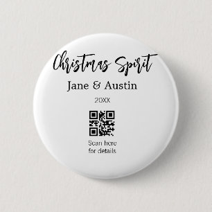 Weihnachtsgeist Ehepaar Name QR Scan Datum Button