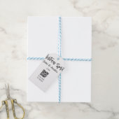 Weihnachtsgeist Ehepaar Name QR Scan Datum Geschenkanhänger (Mit Garn)