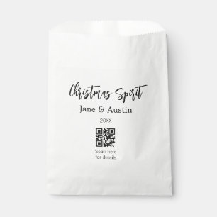 Weihnachtsgeist Ehepaar Name QR Scan Datum Geschenktütchen