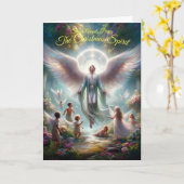 Weihnachtsgeist Faltenkarte Karte (Gelbe Blume)