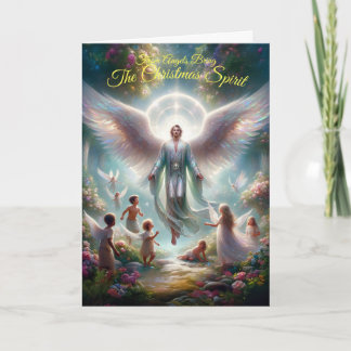 Weihnachtsgeist Faltenkarte Karte