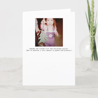 Weihnachtsgeist-Feiertags-Gruß-Karte Feiertagskarte