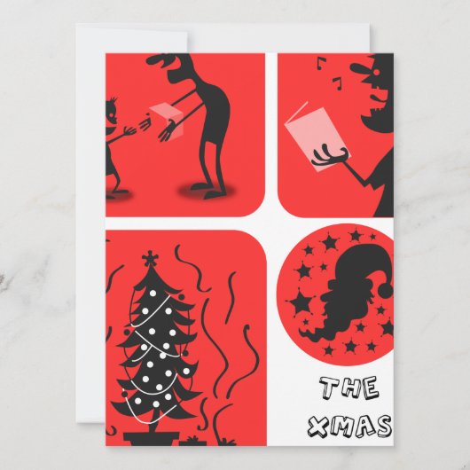 Weihnachtsgeist Feiertagskarte (Vorderseite)