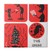 Weihnachtsgeist Fliese (Vorderseite)