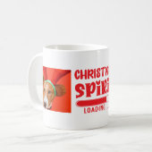 Weihnachtsgeist-Foto Kaffeetasse (Vorderseite Links)