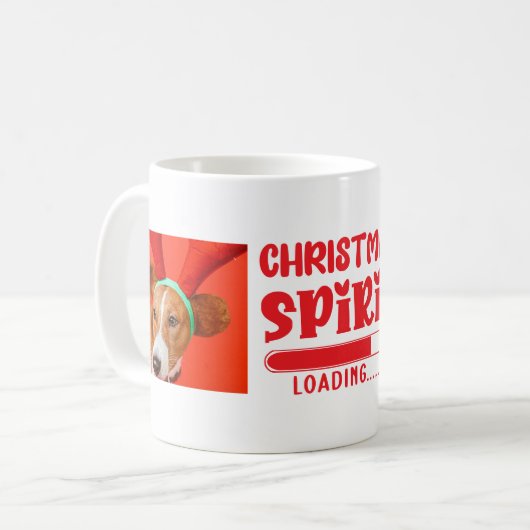 Weihnachtsgeist-Foto Kaffeetasse (Vorderseite Links)