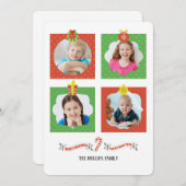 Weihnachtsgeist Fotorahmen Weihnachtskarte Einladung (Vorne/Hinten)