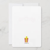 Weihnachtsgeist Fotorahmen Weihnachtskarte Einladung (Rückseite)