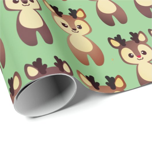 Weihnachtsgeist Geschenkpapier (Rolleneckpunkt)