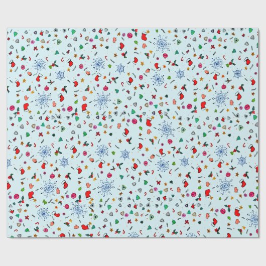 Weihnachtsgeist Geschenkpapier (Flach)