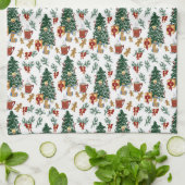 Weihnachtsgeist Geschirrtuch (Gefaltet)