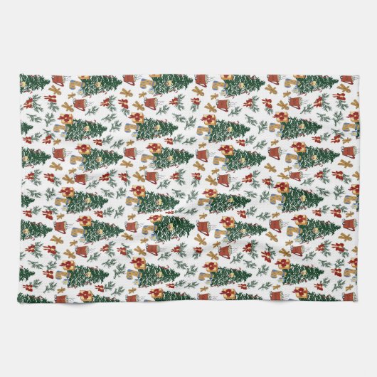 Weihnachtsgeist Geschirrtuch (Horizontal)
