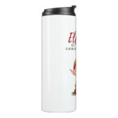 Weihnachtsgeist, heißer Thermaltumbler Thermosbecher (Nach links gedreht)