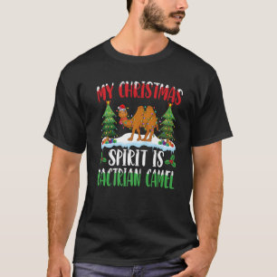 Weihnachtsgeist ist Bactrian Camel mit dem Weihnac T-Shirt