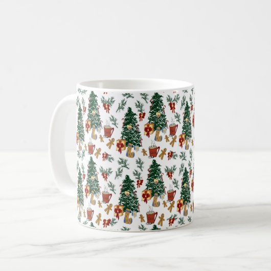 Weihnachtsgeist Kaffeetasse (Vorderseite Links)