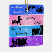 Weihnachtsgeist Keramikornament (Rechts)