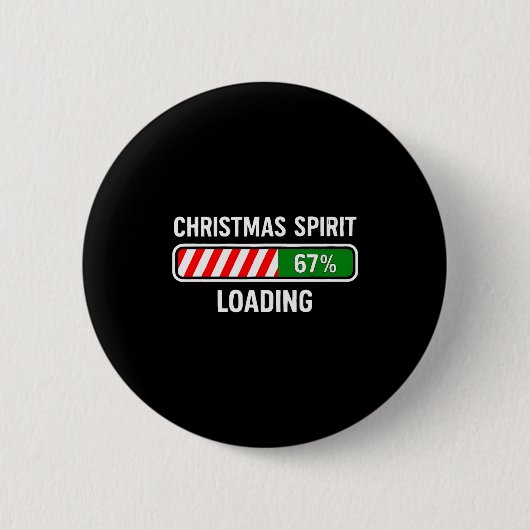 Weihnachtsgeist lädt 67 Meme Jungen Kinder Gen Z A Button (Vorderseite)